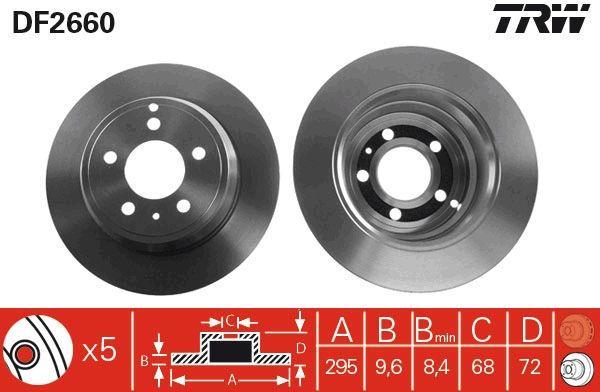 Brake Disc TRW DF2660