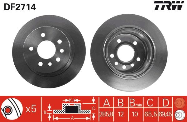 Brake Disc TRW DF2714