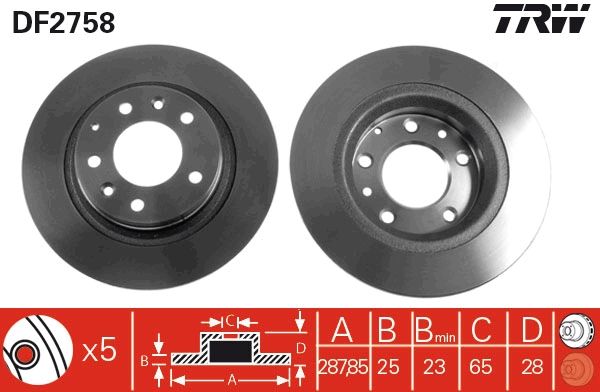 Brake Disc TRW DF2758