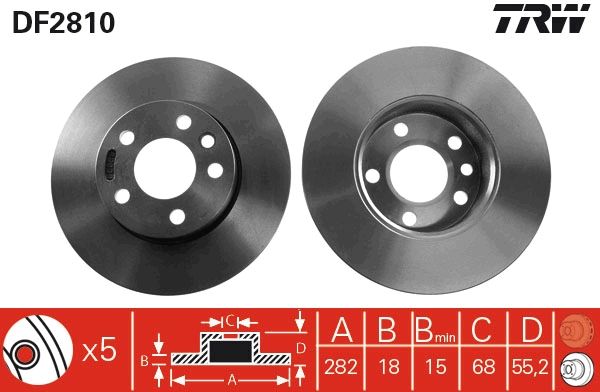 Brake Disc TRW DF2810