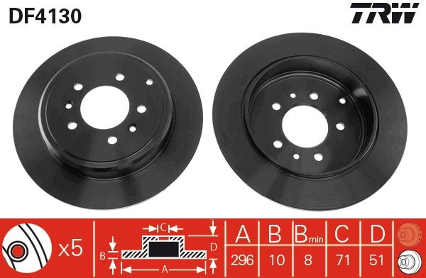 Brake Disc TRW DF4130