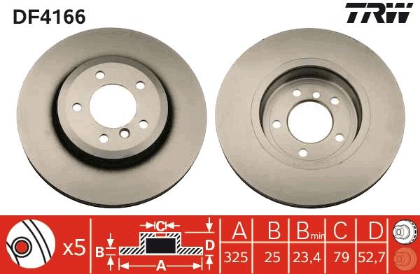 Brake Disc TRW DF4166