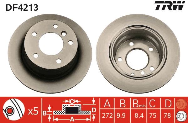 Brake Disc TRW DF4213