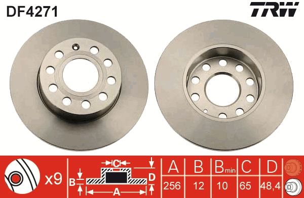 Brake Disc TRW DF4271