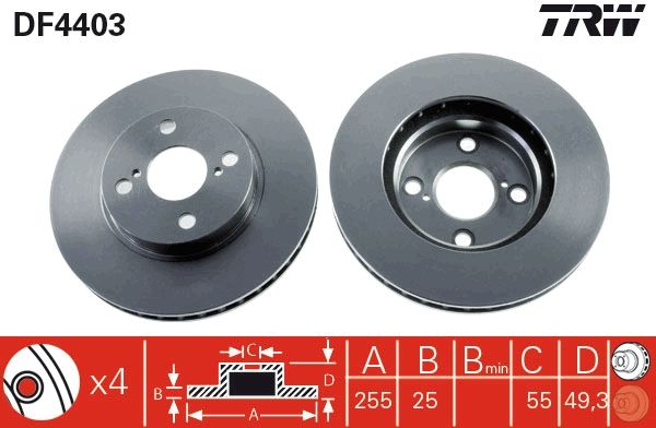 Brake Disc TRW DF4403