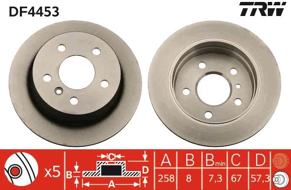 Brake Disc TRW DF4453