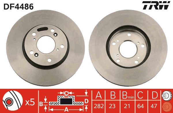 Brake Disc TRW DF4486