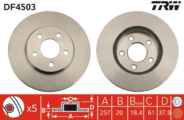 Brake Disc TRW DF4503