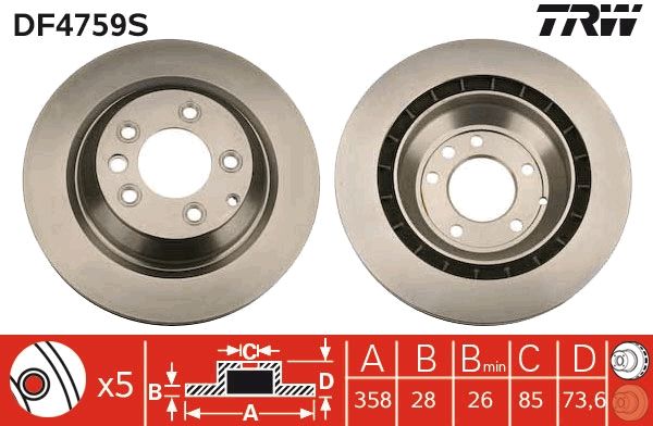 Brake Disc TRW DF4759S