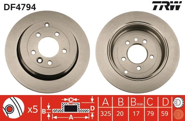 Brake Disc TRW DF4794