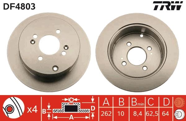 Brake Disc TRW DF4803