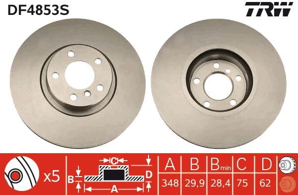 Brake Disc TRW DF4853S