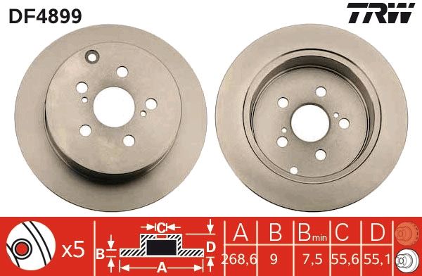 Brake Disc TRW DF4899