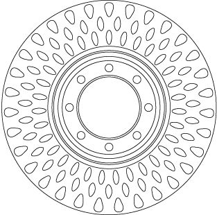 Brake Disc TRW DF6688S