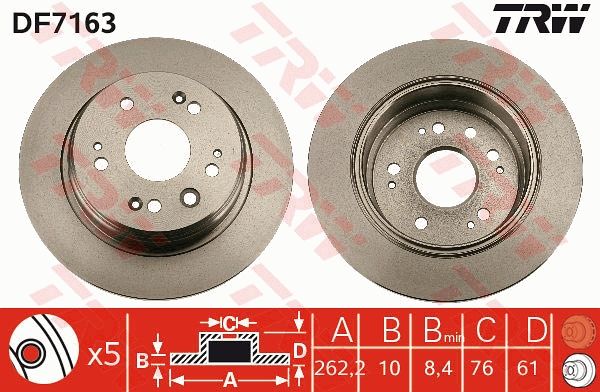 Brake Disc TRW DF7163