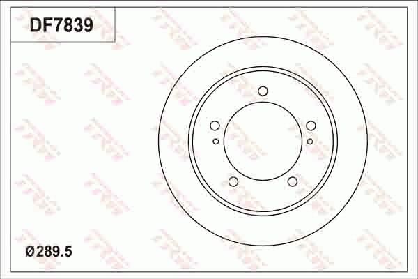 Brake Disc TRW DF7839