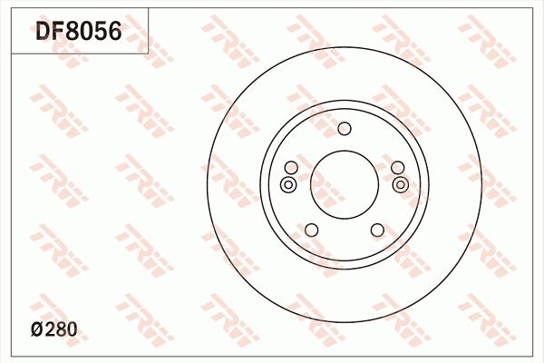 Гальмівний диск TRW DF8056