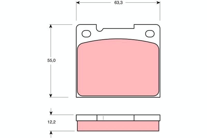 Brake Pad Set, disc brake TRW GDB1066