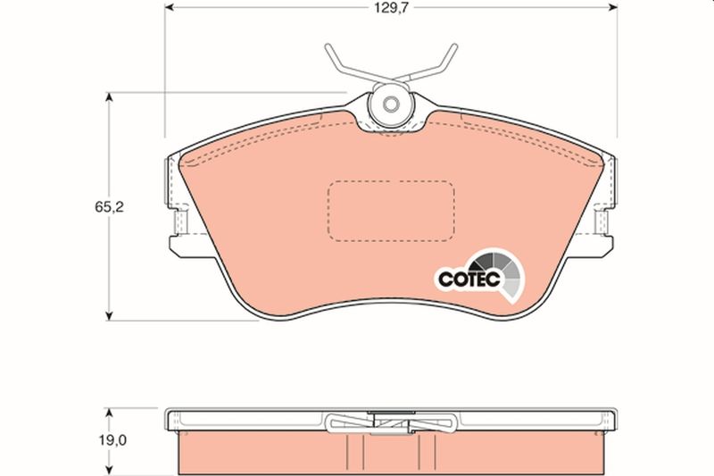 Brake Pad Set, disc brake TRW GDB1092