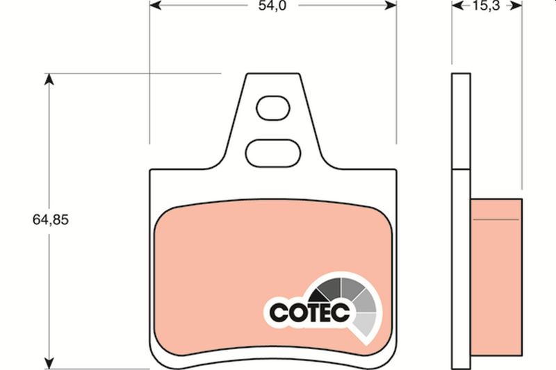 Brake Pad Set, disc brake TRW GDB1247