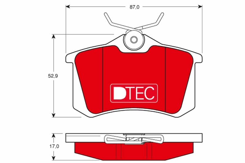 Brake Pad Set, disc brake TRW GDB1330DTE