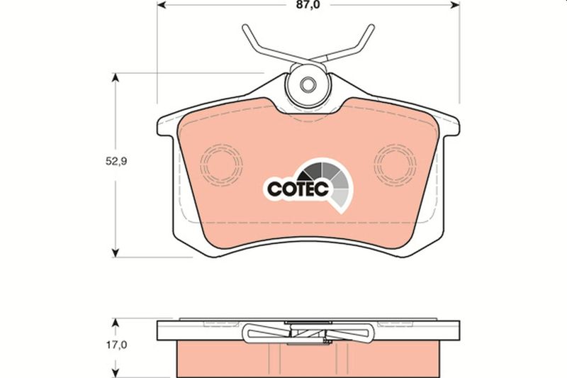 Brake Pad Set, disc brake TRW GDB1504