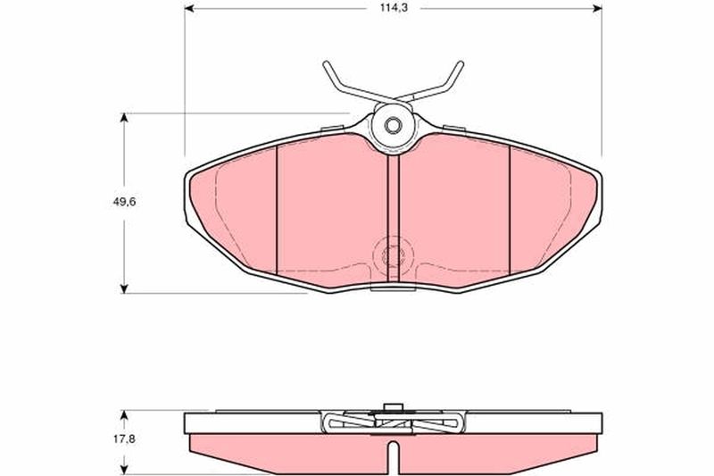 Brake Pad Set, disc brake TRW GDB1511