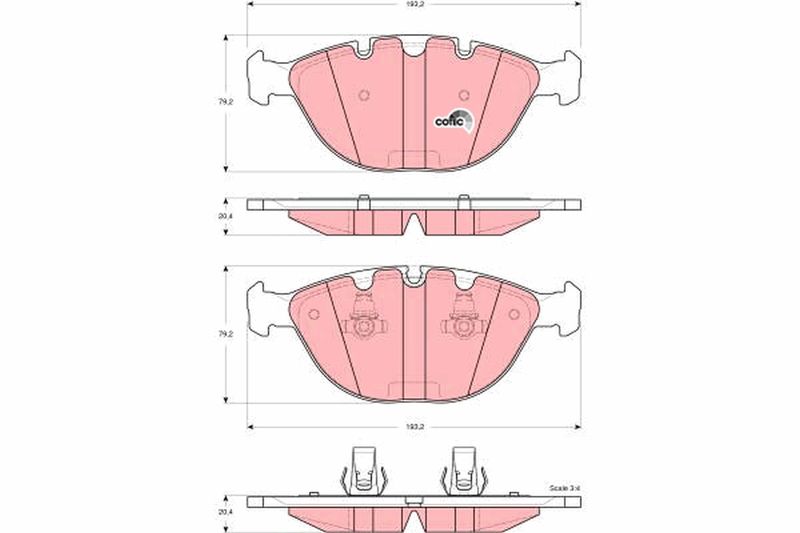 Brake Pad Set, disc brake TRW GDB1529