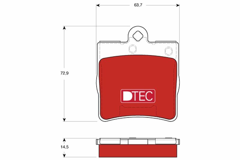 Brake Pad Set, disc brake TRW GDB1545DTE