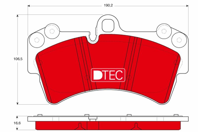 Brake Pad Set, disc brake TRW GDB1548DTE