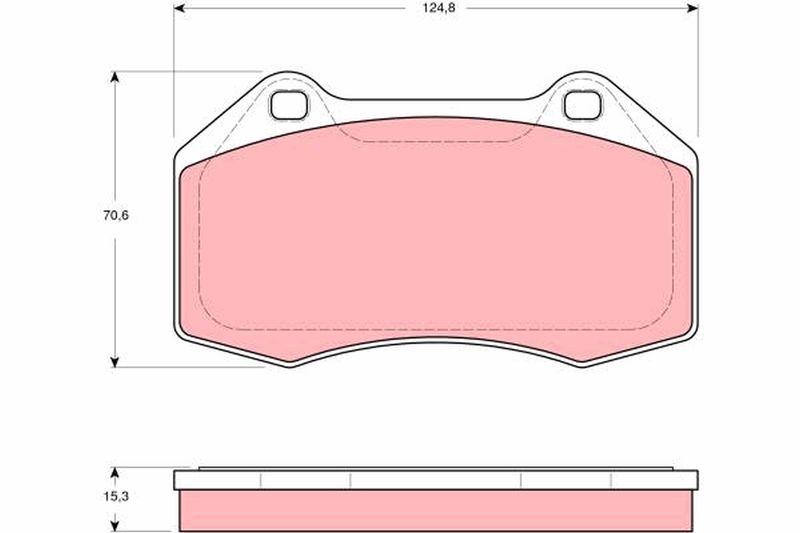 Brake Pad Set, disc brake TRW GDB1606