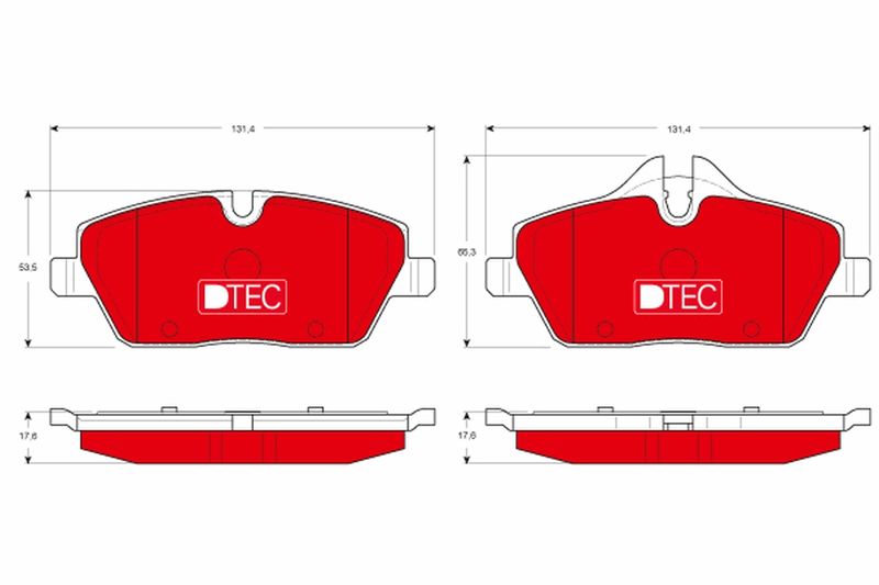 Brake Pad Set, disc brake TRW GDB1611DTE