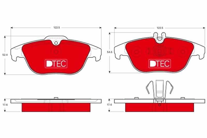 Brake Pad Set, disc brake TRW GDB1738DTE