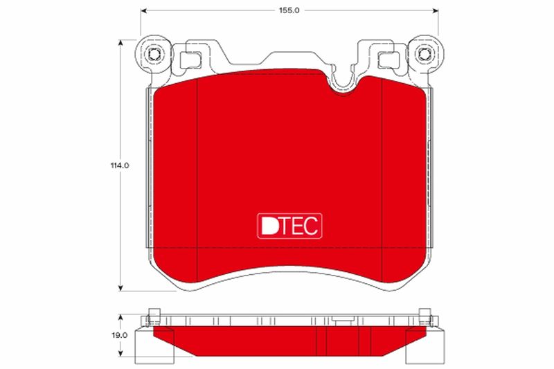 Brake Pad Set, disc brake TRW GDB1826DTE