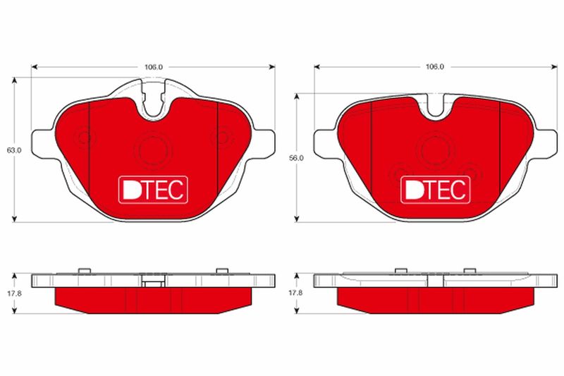 Brake Pad Set, disc brake TRW GDB1840DTE