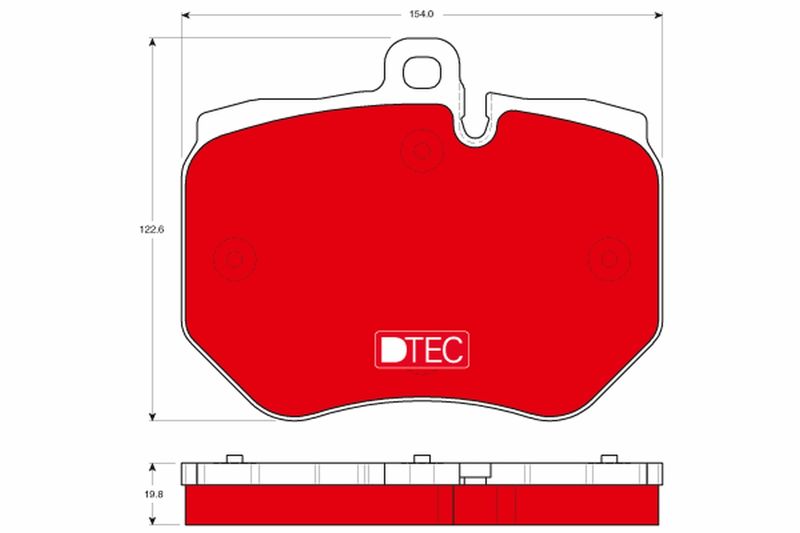 Brake Pad Set, disc brake TRW GDB1848DTE