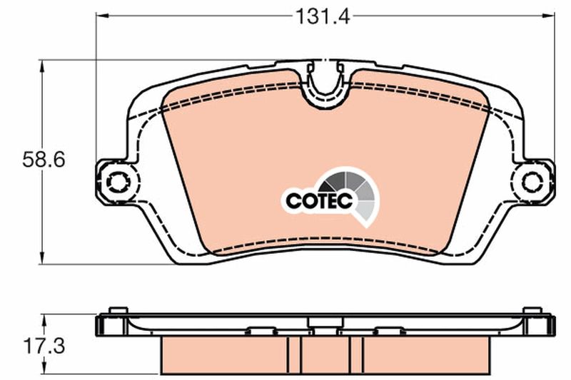 Brake Pad Set, disc brake TRW GDB2029