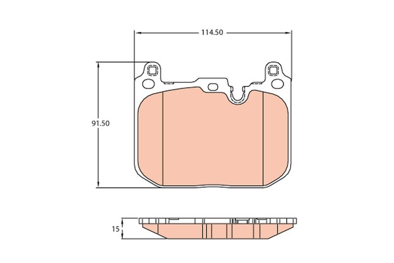 Brake Pad Set, disc brake TRW GDB2137