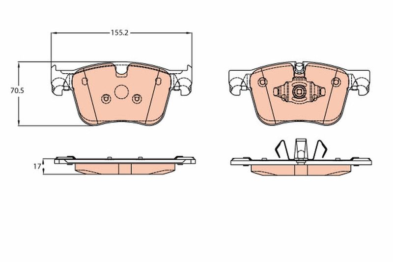 Brake Pad Set, disc brake TRW GDB2193