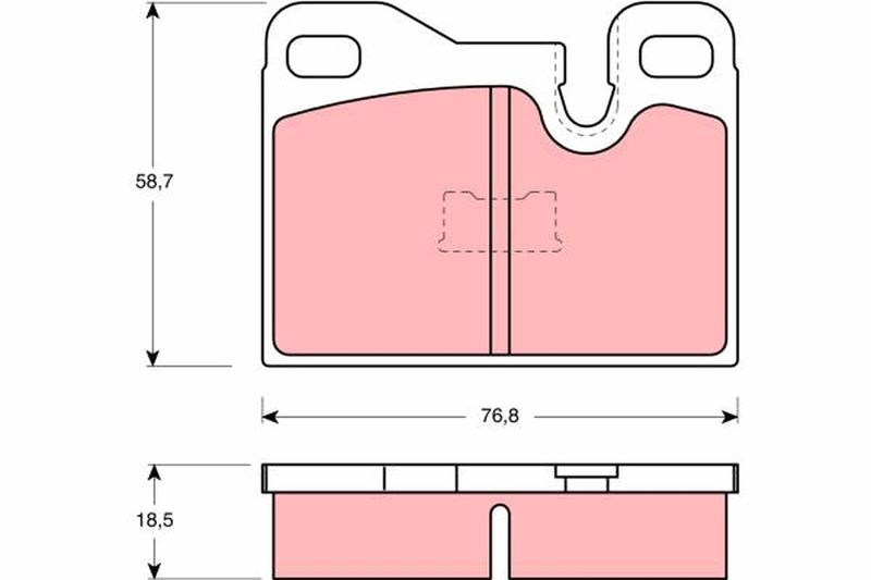 Brake Pad Set, disc brake TRW GDB310