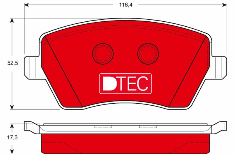 Brake Pad Set, disc brake TRW GDB3332DTE