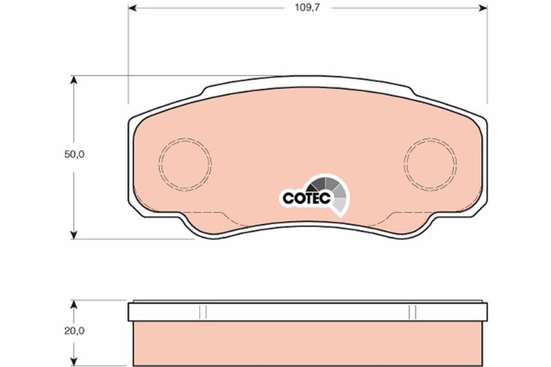 Brake Pad Set, disc brake TRW GDB3441