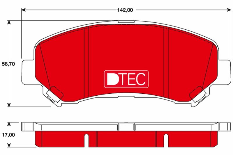 Brake Pad Set, disc brake TRW GDB3467DTE