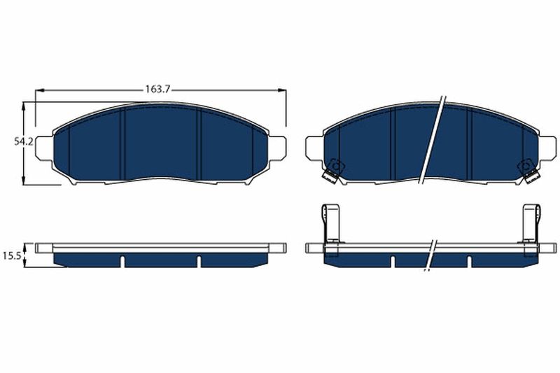 Brake Pad Set, disc brake TRW GDB3520BTE