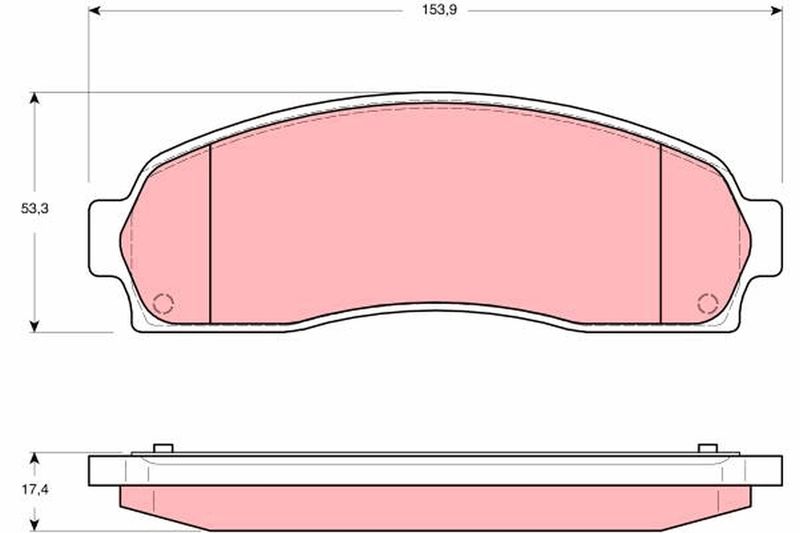 Brake Pad Set, disc brake TRW GDB4131