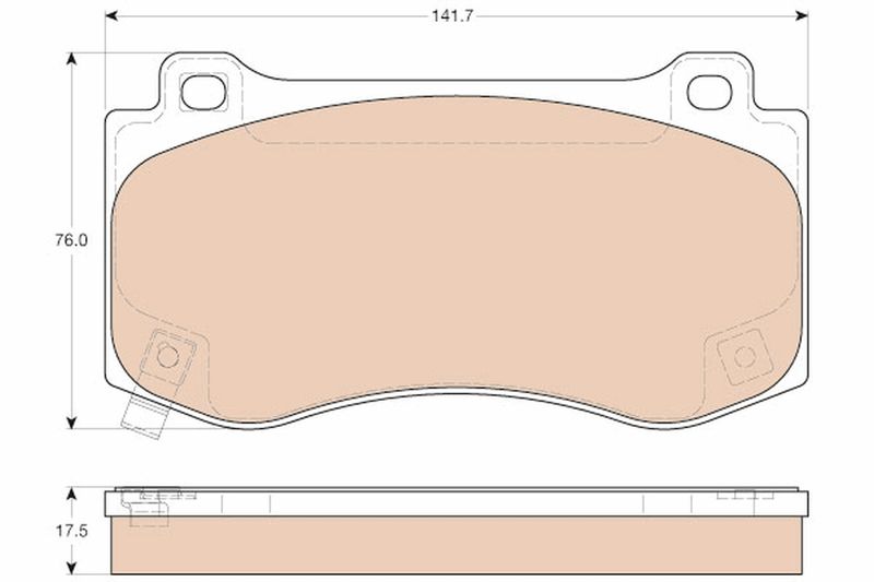 Brake Pad Set, disc brake TRW GDB4449