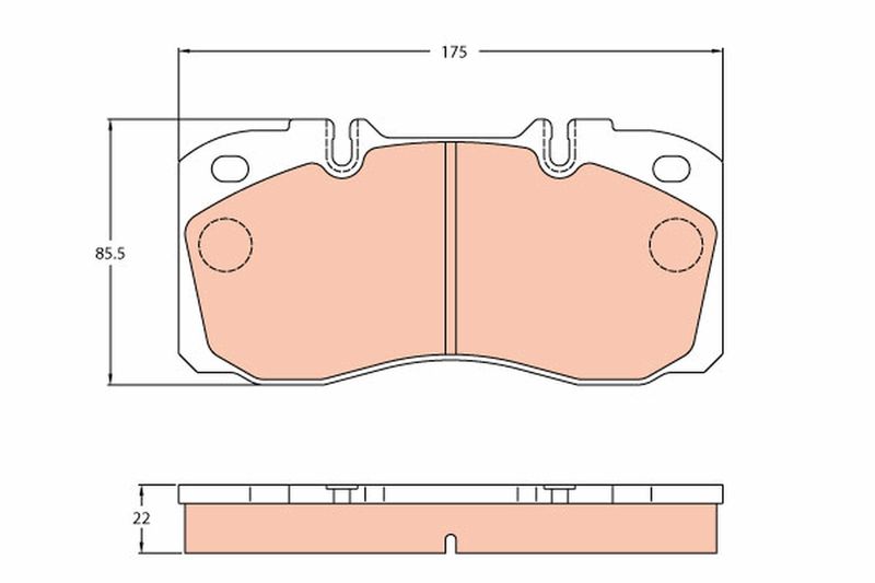 Brake Pad Set, disc brake TRW GDB5068