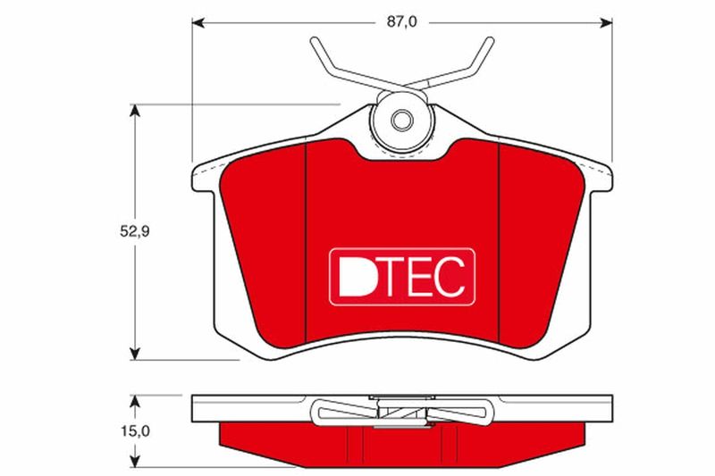 Brake Pad Set, disc brake TRW GDB823DTE