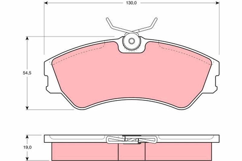 Brake Pad Set, disc brake TRW GDB862