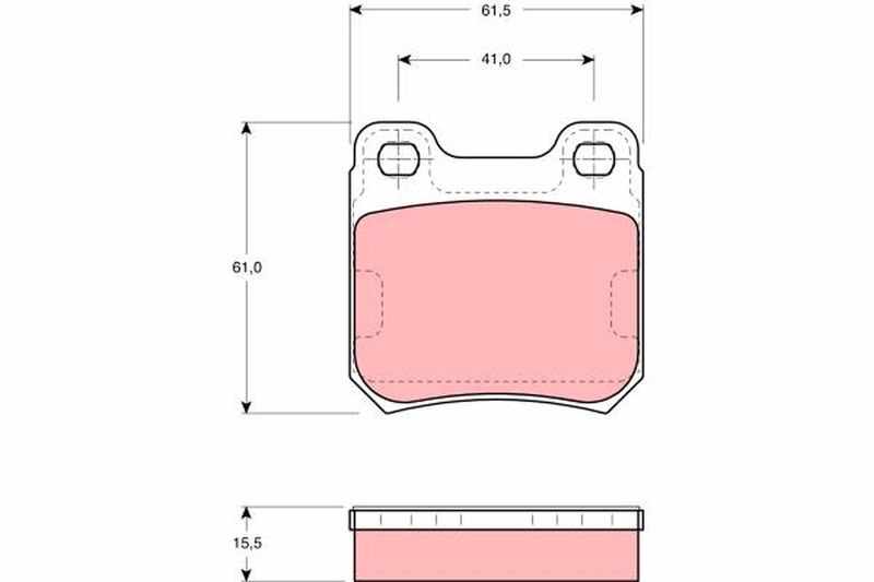 Brake Pad Set, disc brake TRW GDB914